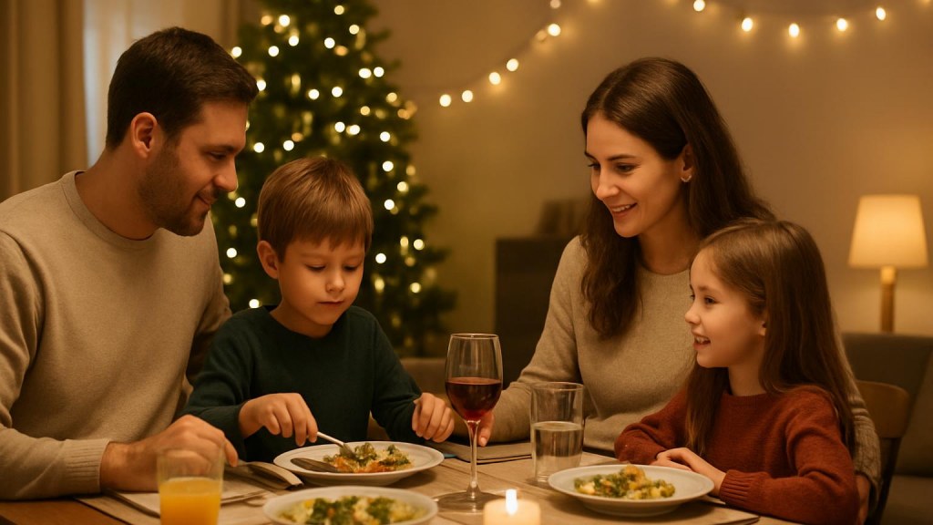 Capodanno con bambini a Pavia: soggiorni, cena e attività per famiglie Famiglia con bambini in ambiente accogliente per Capodanno