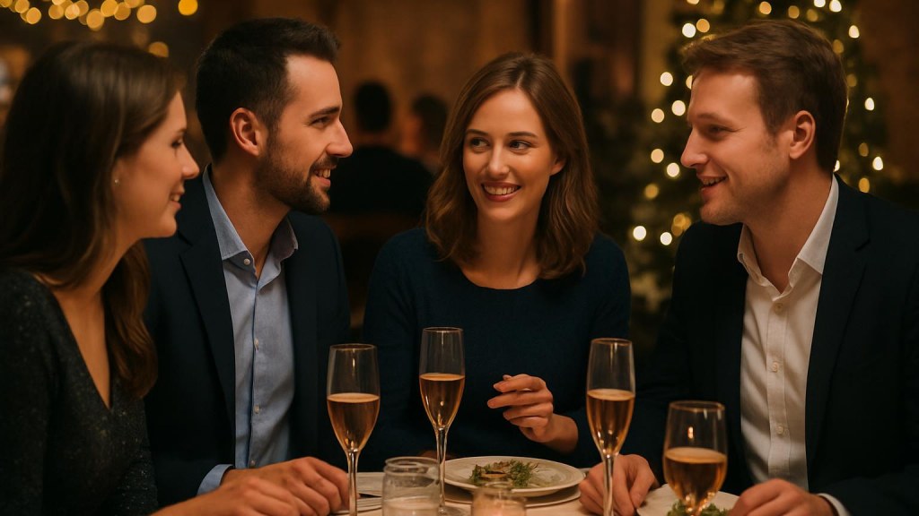 Capodanno da soli a Pavia: come scegliere il contesto giusto Gruppo di adulti in contesto conviviale per Capodanno