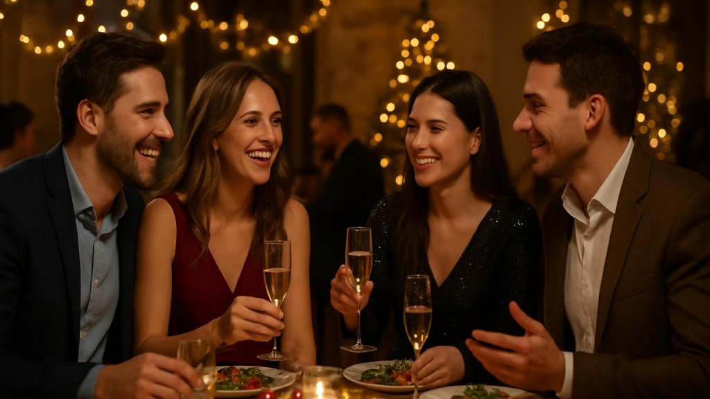 Capodanno per gruppi a Pavia: cenoni e serate per socializzare Gruppo di adulti in contesto sociale per Capodanno
